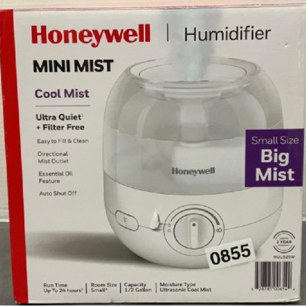 HONEYWELL MINI MIST HUMIDIFIER 1/2 GAL CAPACITY